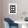 Bier - Japandi - Decoratie - Zwart poster papier klein -sfeer3