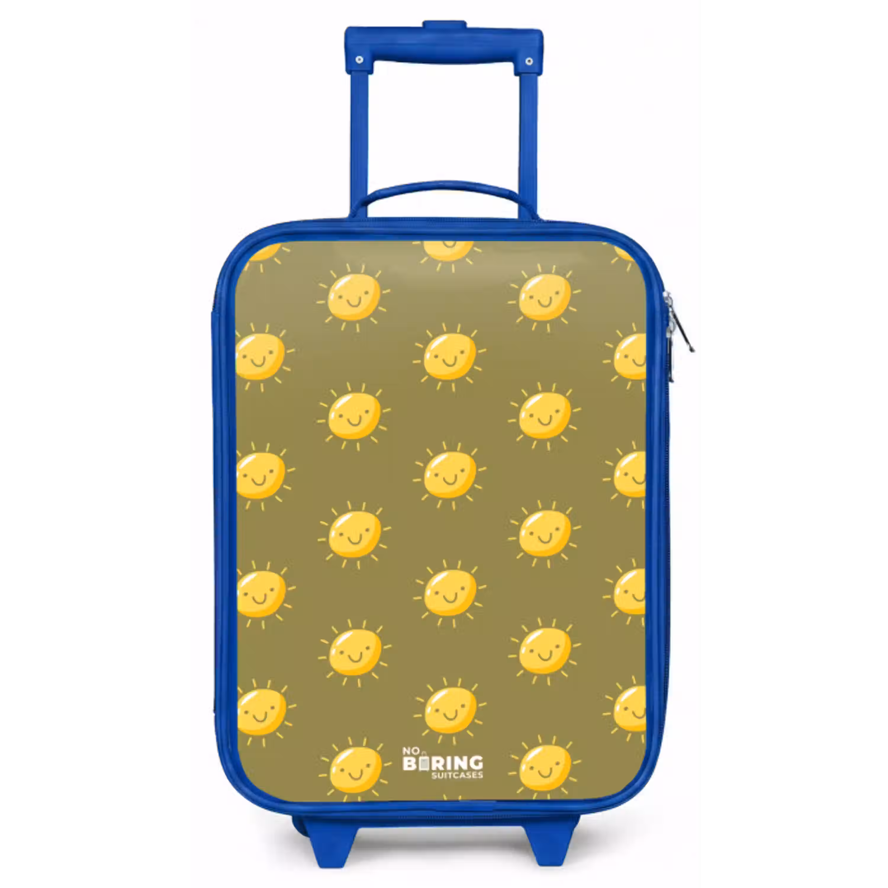 Sunny situation olijf Kinderkoffer - Blauw klein -zz3dotto