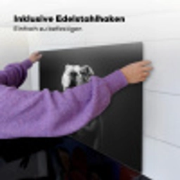Buldog - Hond - Glas Inductie beschemer met haakjes middel -ky-ophangen-de