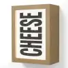 Zwart - Vintage - Cheese - Japandi Light Box met kabel (Wandlamp) klein -3d