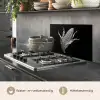 Maïskolf - Glanzend metaal - Elegant keuken achterwand spatscherm klein -usp_NL