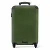 Lederen look bos groen NBS - Handbagage koffer - Volwassenen Unisex middel -productfoto_recht