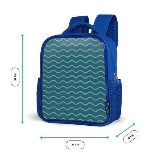 Zee - Dieren - Donkerblauw - Golf Kinderrugzak - Blauw middel 862 -productfoto_formaten