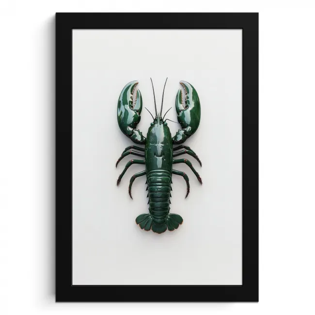 Kreeft - Glossier - Groen - Wit KitchenYeah - Keuken - Fotolijst klein -3d