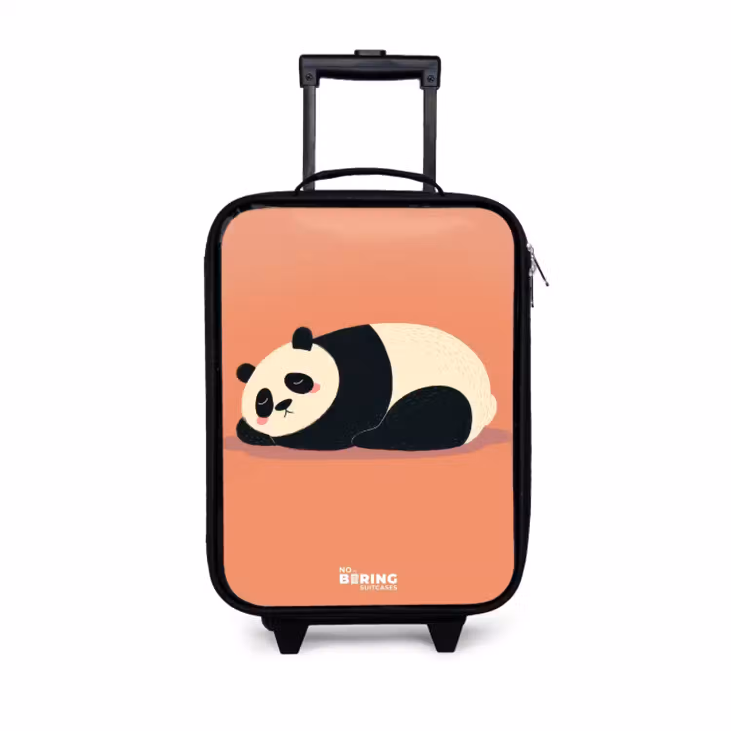 Kinderkoffer - Zwart - Panda - Slapen - Oranje