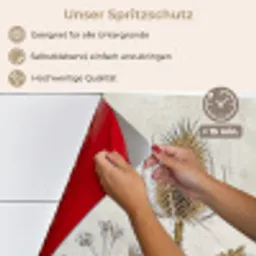 Verstilde Botanische Elegantie keuken achterwand spatscherm klein -spatscherm_DE