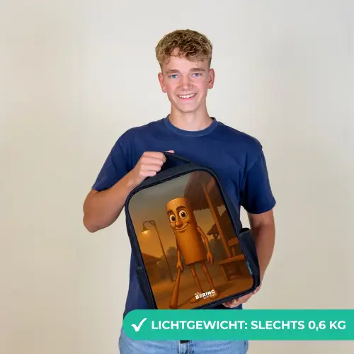 Tung Tung Tung Sahur Rugzak - Zwart middel -sfeer7_NL