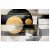 Abstract - Goud - Zilver - Vormen - Aesthetic - Modern poster papier klein -3d