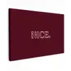 Bordeaux - Nice - minimalistisch Tuinposter op houten frame 2 cm dik klein -3d