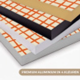 Patroon - Lijnen - Oranje Textielframe zwart klein 947 -USP_kleurenNL