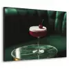 Kers - Cocktail - Rood - Marmer Textielframe zwart klein -3d