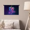 Quote - Neon - Disco - Druiven Wandkleed katoen klein -sfeer4
