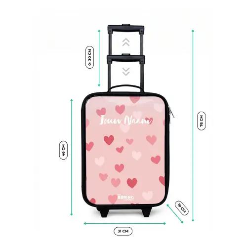 Hartjes Kinderkoffer - Zwart klein -productfoto_formaten