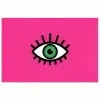 Minimalistisch - Oog - Roze poster papier klein -3d