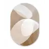 Ovale vormen - Transparant - Zachte overgang Wandcirkel Ovaal Forex klein -3d