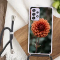 Dahlia - Bloem - Natuur - Sfeervol Hoesje Samsung Galaxy A52 5G met koord klein -sfeer4
