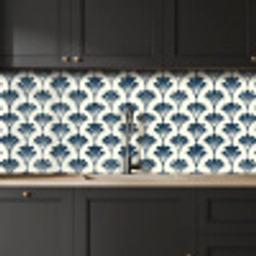 Klassiek - Motief - Blauw keuken achterwand 2 middel 871 -sfeer1