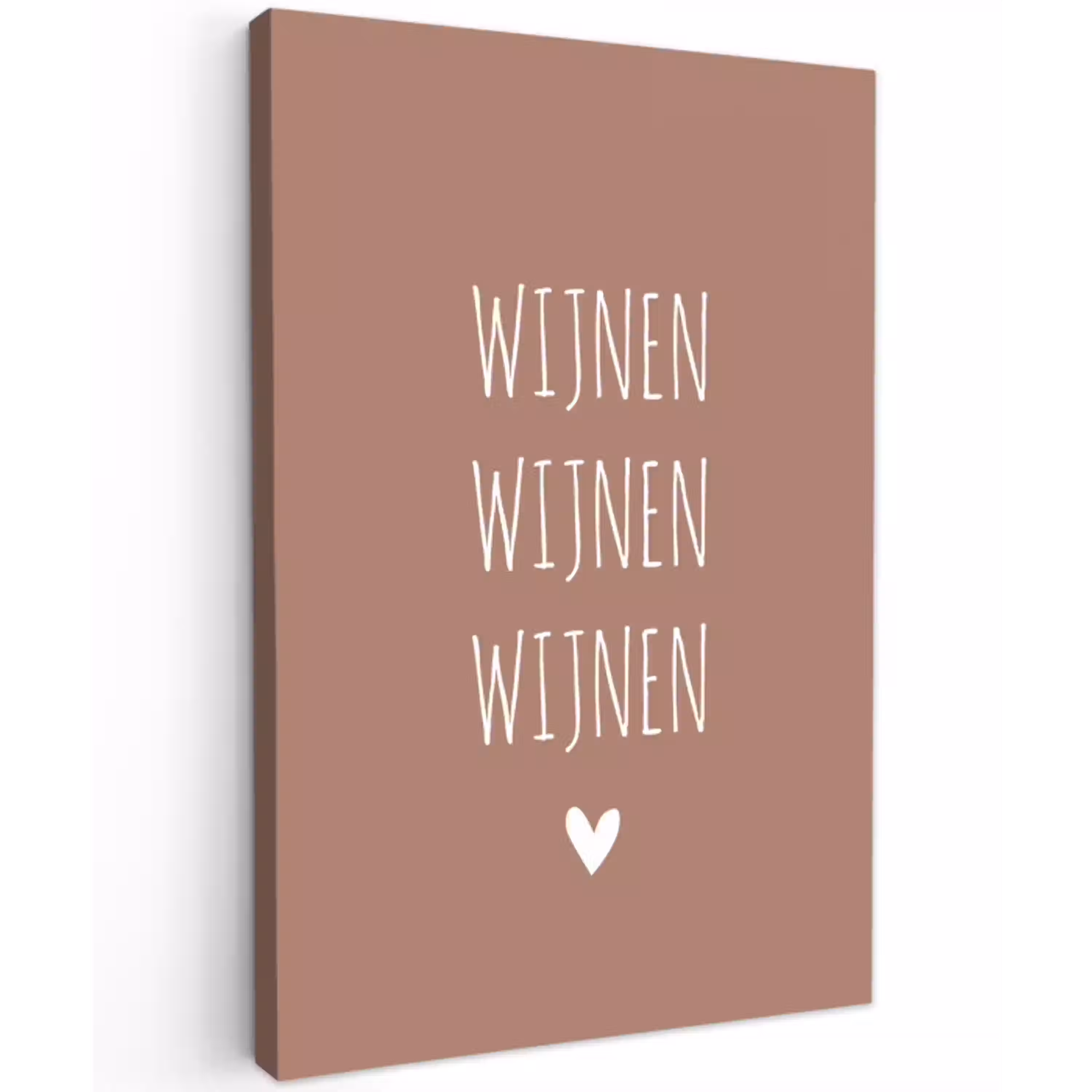 Spreuken - Quotes - Wijnen wijnen wijnen Tuinposter op houten frame 2 cm dik klein -3d