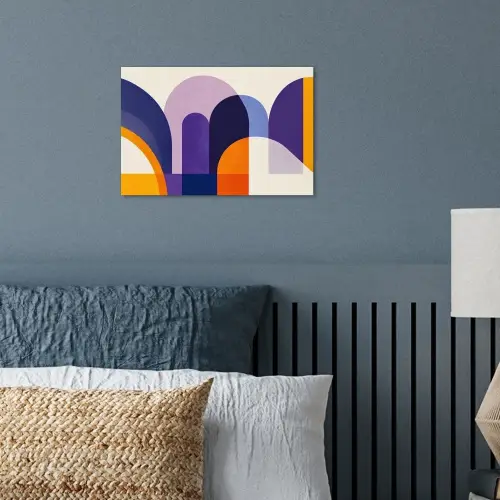 Vormen - Abstract - Grafisch - Oranje poster papier klein -sfeer2