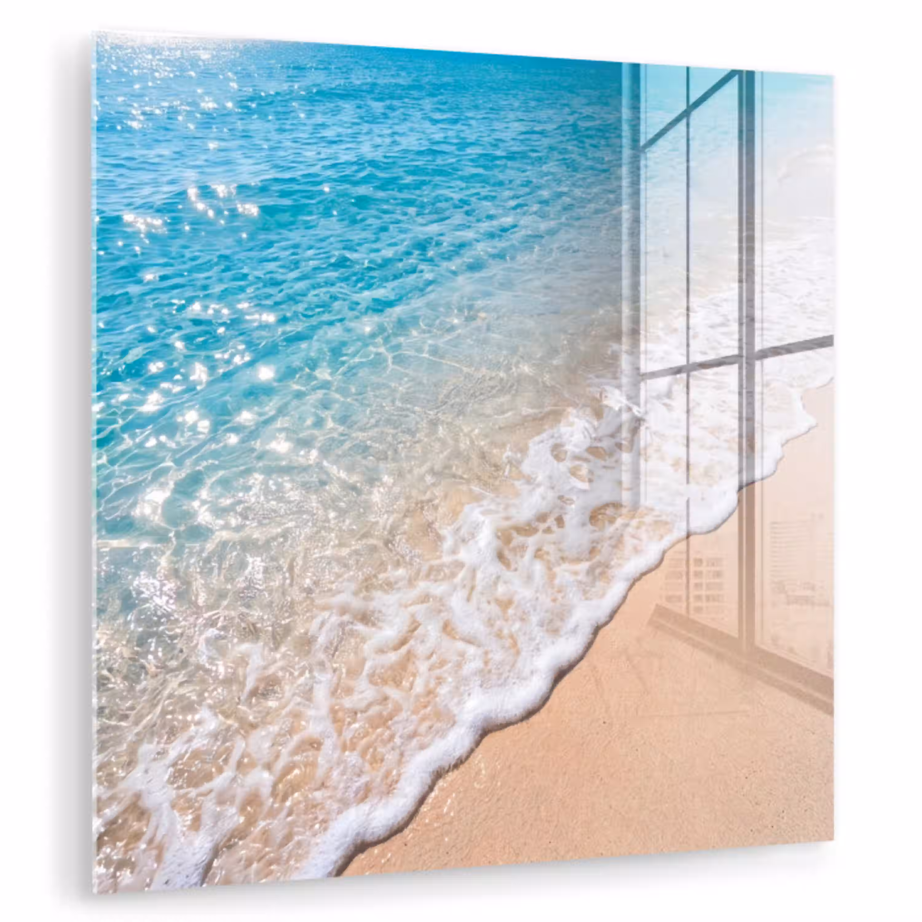 Strand - Water - Natuur - Blauw - Beige plexiglas 5mm klein -zzzproduct_nieuw