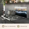 Abstract - Goud - Luxe - Blauw keuken achterwand spatscherm klein -usp_NL