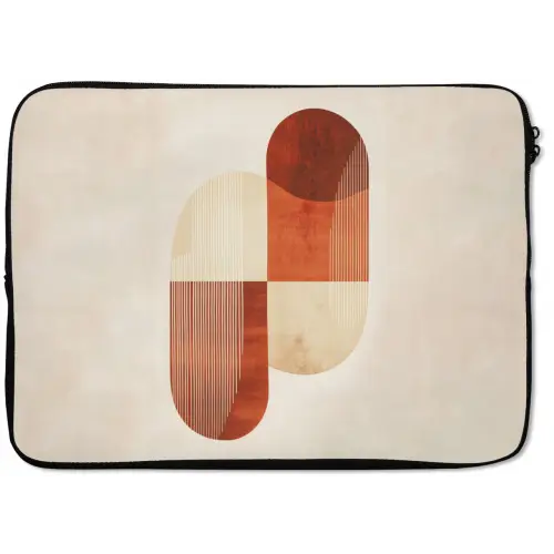 Bogen - Beige - Vormen laptophoes neopreen klein -zkaufland3dotto