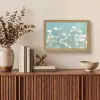 Stengels - Bloemen - Lucht - Wit Light Box met kabel (Tafellamp) klein -sfeer2