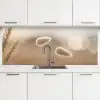 Hazestaartgras - Graanharen - Zonlicht keuken achterwand 2 middel -3d