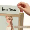 Prinses - Bruin - Haar - Kroon Light Box met kabel (Kinderlampje) klein -USP_websiteprintNL
