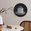 Pannenkoeken - Blauwe Bessen - Bord Akoestische PET Vilt - Rond klein -sfeer3