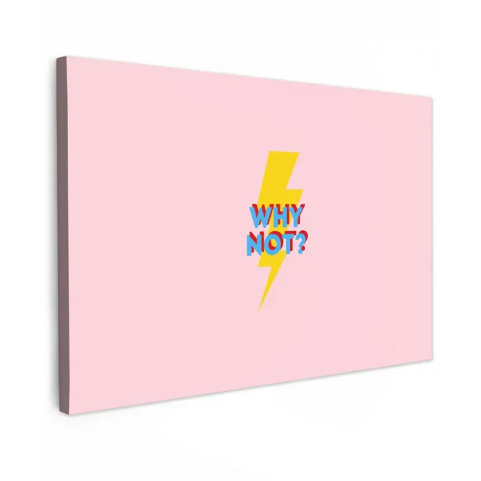 Why not - Bliksem - Roze canvas 2cm klein -z3d