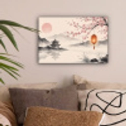 Zon - Japans - Traditioneel canvas 2cm klein -sfeer1