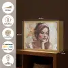 Vrouw - Verflook - Portret - Modern Light Box met batterij (Wandlamp) middel -USP_websiteoverzichtNL
