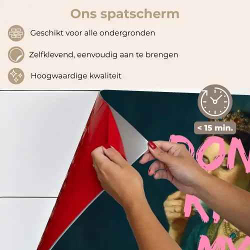 Vrouw - Portret - Kroon keuken achterwand spatscherm klein -spatscherm_NL