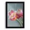 Tulpen - Roze - Stelen fotolijst zwart zonder passe partout klein -3d
