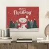 Kerstgroet - Sneeuw - Rood PET vilt klein -sfeer1