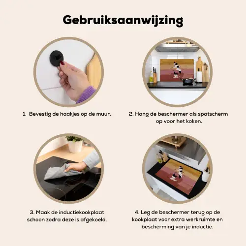 Vogels - Snavel - Abstract Inductie beschemer met haakjes klein -ky-gebruik-nl