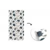 Motief - Bloemen - Zwart - Beige fotobehang vinyl groot 64 -3d