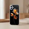 Bloem - Orchidee - Oranje Apple iPhone 16 Plus klein -sfeer2