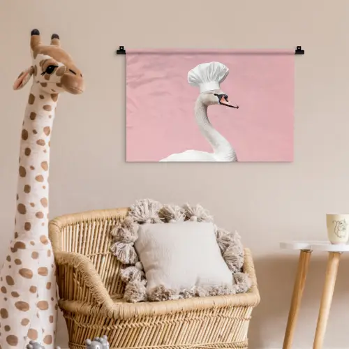 Zwaan - Koksmuts - Mooi - Klassiek Wandkleed katoen klein -wsfeer5_kind