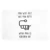 Quotes - Wit - WC papier - Humor Badmat klein -3d