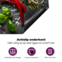 Contrast in Smaak en Textuur Inductie beschermer vinyl 3mm middel -zzzzzzz-cc-onderkant
