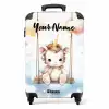 Schommelende baby eenhoorn NBS - Handbagage koffer - Kinderen Unisex middel -productfoto_recht