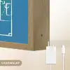 Voetbal - Tactiek - Spel - Groen - Blauw Light Box met batterij (Wandlamp kind) middel -USP_websiteoplaadbaarNL