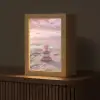 Stenen - Zand - Roze Light Box met kabel (Tafellamp) klein -z3d_website