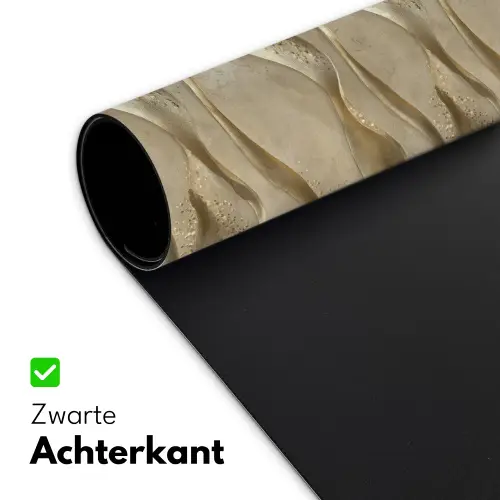 Golven - Patroon - Goud Muismat XXL klein 681 -sfeer2