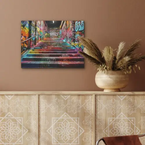 Trap - Graffiti - Kleuren - Kunst PET vilt klein -sfeer4