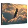 Adelaar - Wolken - Zon Textielframe - compleet frame klein -3d