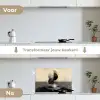Cirkels - Schaduw - Abstract keuken achterwand spatscherm klein -voor_na_NL