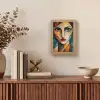 Portret - Abstract - Vormen Light Box met kabel (Tafellamp) klein -sfeer2
